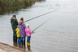 family fishing